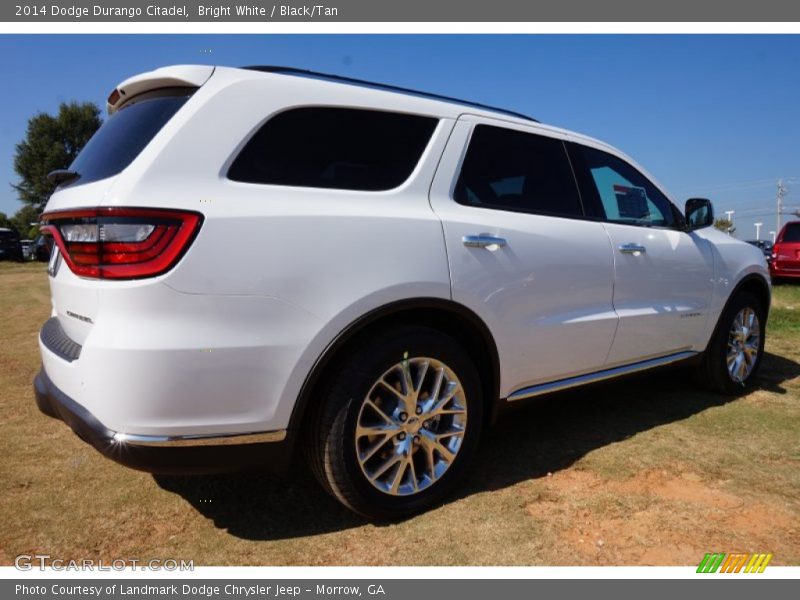 Bright White / Black/Tan 2014 Dodge Durango Citadel