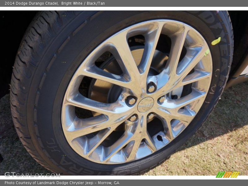 Bright White / Black/Tan 2014 Dodge Durango Citadel