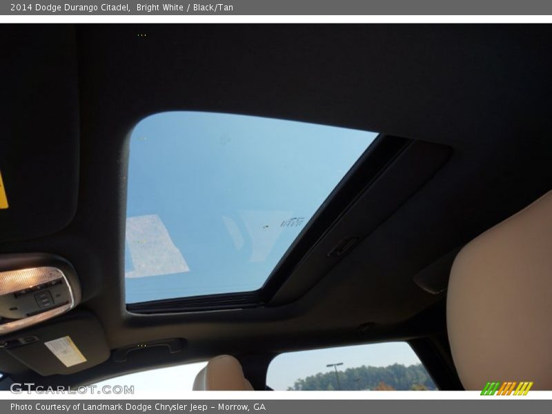 Bright White / Black/Tan 2014 Dodge Durango Citadel
