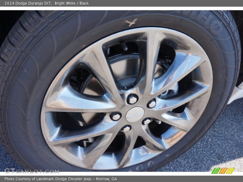 Bright White / Black 2014 Dodge Durango SXT