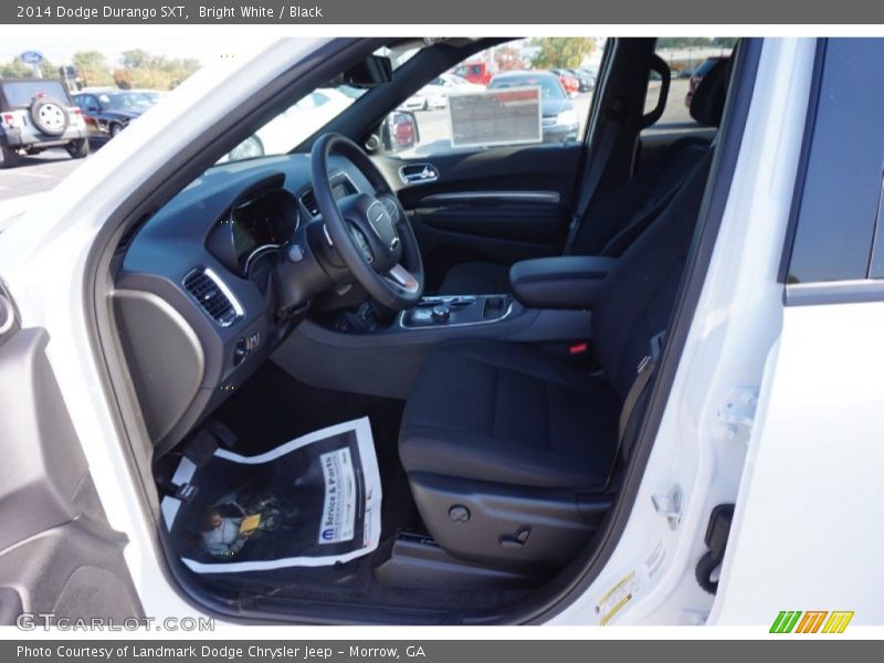 Bright White / Black 2014 Dodge Durango SXT