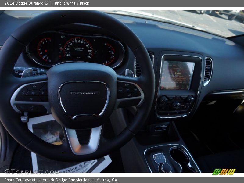 Bright White / Black 2014 Dodge Durango SXT