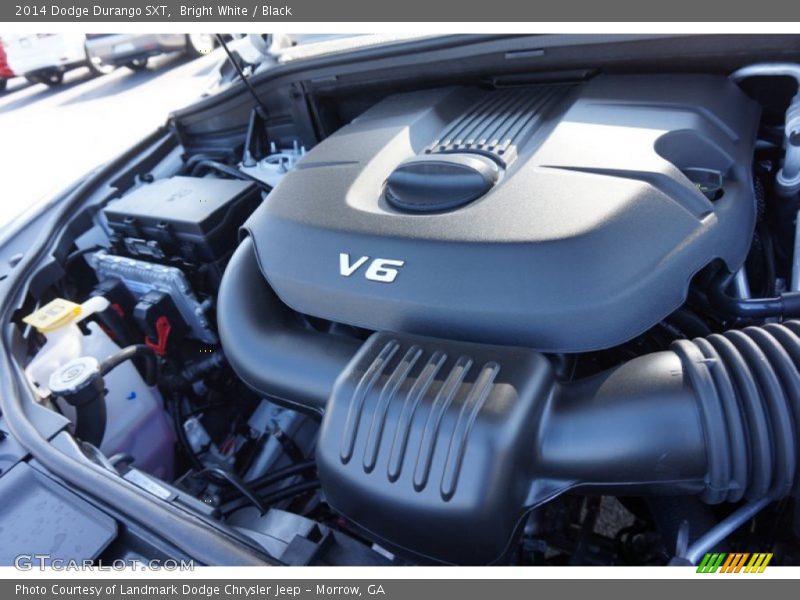 Bright White / Black 2014 Dodge Durango SXT