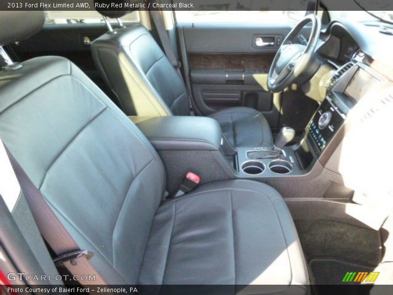 Ruby Red Metallic / Charcoal Black 2013 Ford Flex Limited AWD