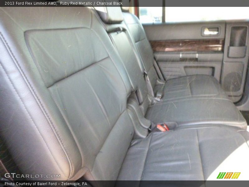 Ruby Red Metallic / Charcoal Black 2013 Ford Flex Limited AWD
