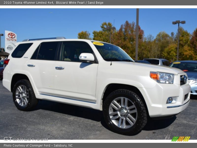 Blizzard White Pearl / Sand Beige 2010 Toyota 4Runner Limited 4x4