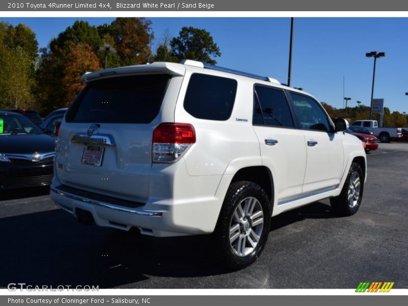Blizzard White Pearl / Sand Beige 2010 Toyota 4Runner Limited 4x4