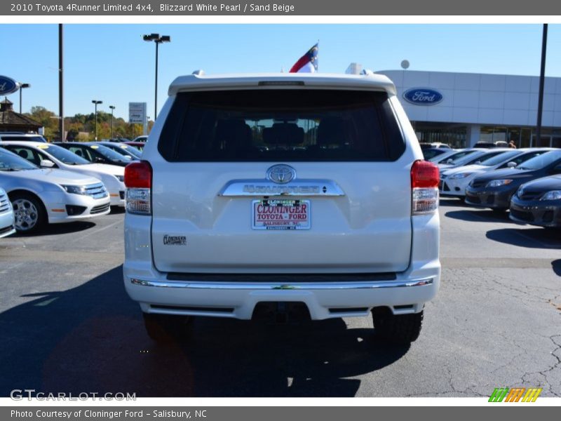 Blizzard White Pearl / Sand Beige 2010 Toyota 4Runner Limited 4x4