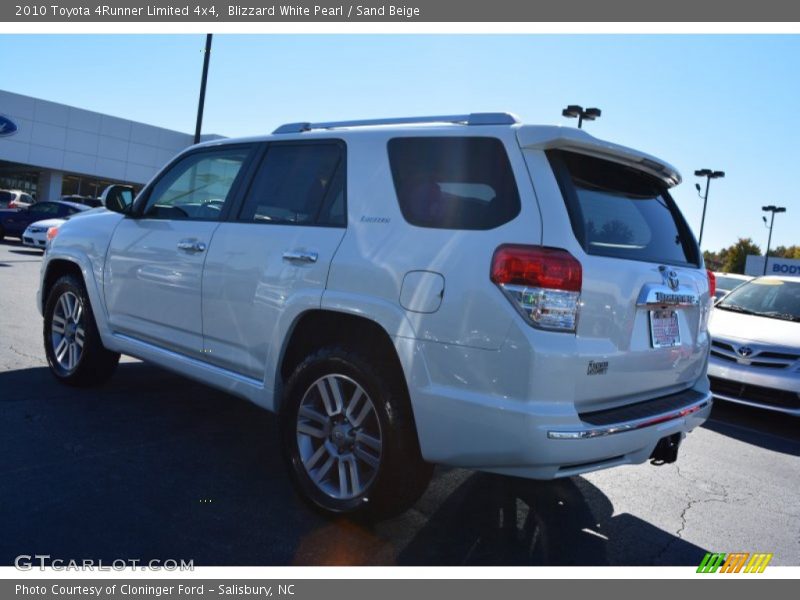 Blizzard White Pearl / Sand Beige 2010 Toyota 4Runner Limited 4x4