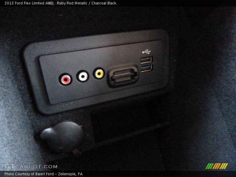 Ruby Red Metallic / Charcoal Black 2013 Ford Flex Limited AWD