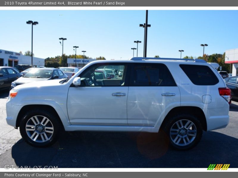 Blizzard White Pearl / Sand Beige 2010 Toyota 4Runner Limited 4x4