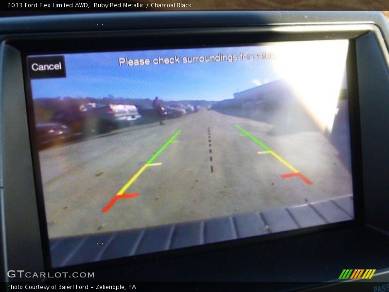 Ruby Red Metallic / Charcoal Black 2013 Ford Flex Limited AWD