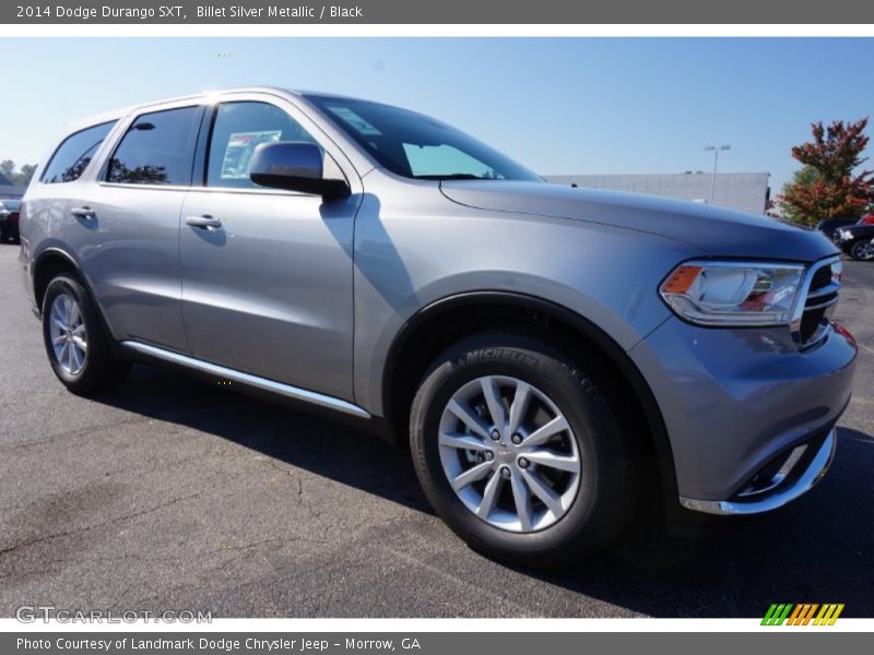 Billet Silver Metallic / Black 2014 Dodge Durango SXT