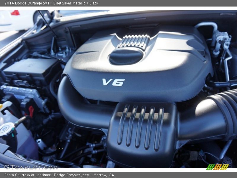 Billet Silver Metallic / Black 2014 Dodge Durango SXT