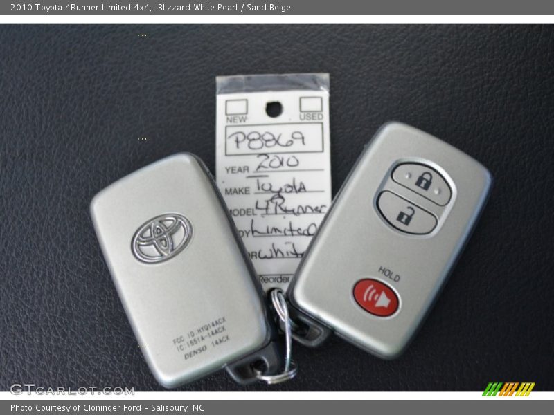 Blizzard White Pearl / Sand Beige 2010 Toyota 4Runner Limited 4x4