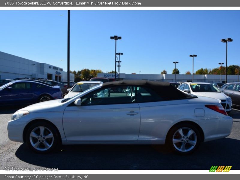 Lunar Mist Silver Metallic / Dark Stone 2005 Toyota Solara SLE V6 Convertible