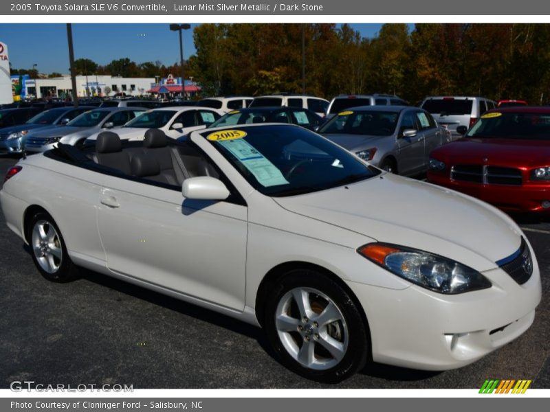 Lunar Mist Silver Metallic / Dark Stone 2005 Toyota Solara SLE V6 Convertible