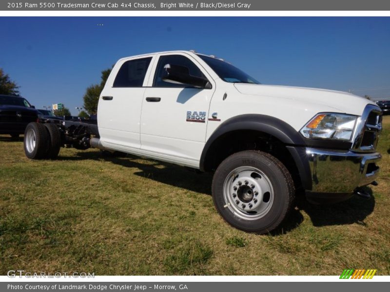 Front 3/4 View of 2015 5500 Tradesman Crew Cab 4x4 Chassis