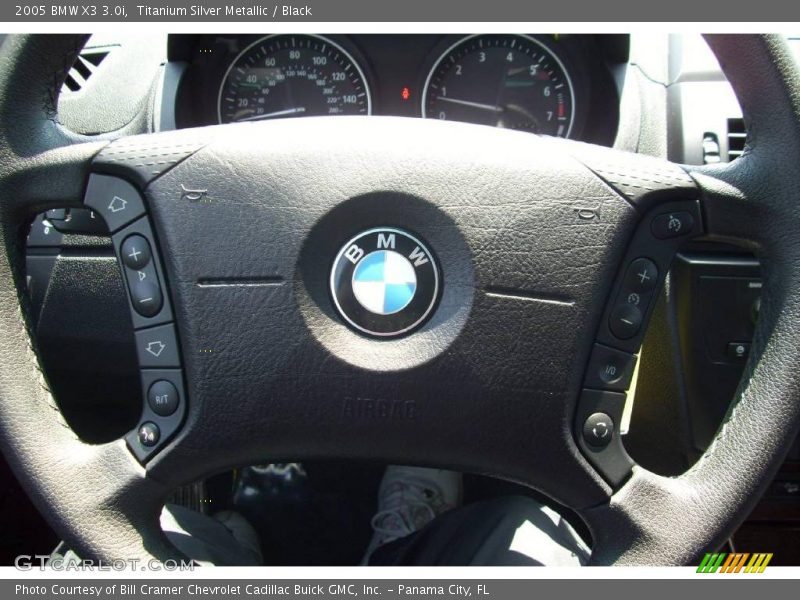 Titanium Silver Metallic / Black 2005 BMW X3 3.0i