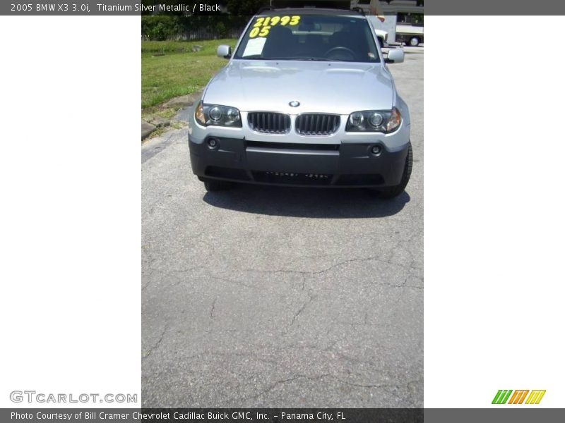 Titanium Silver Metallic / Black 2005 BMW X3 3.0i