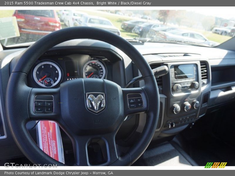 Bright White / Black/Diesel Gray 2015 Ram 5500 Tradesman Crew Cab 4x4 Chassis