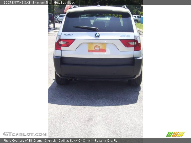 Titanium Silver Metallic / Black 2005 BMW X3 3.0i
