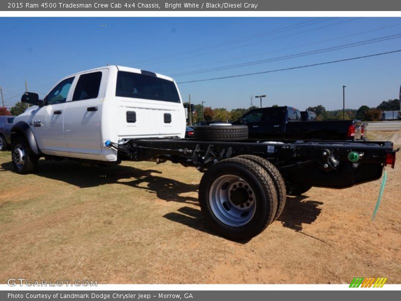 Bright White / Black/Diesel Gray 2015 Ram 4500 Tradesman Crew Cab 4x4 Chassis