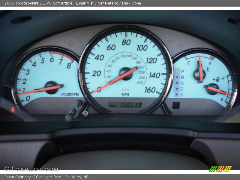 Lunar Mist Silver Metallic / Dark Stone 2005 Toyota Solara SLE V6 Convertible