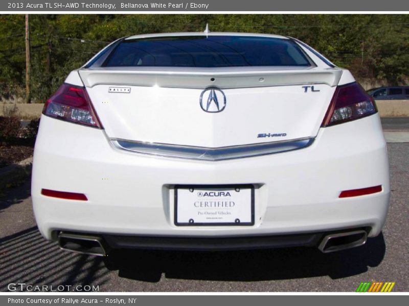 Bellanova White Pearl / Ebony 2013 Acura TL SH-AWD Technology