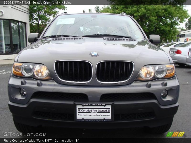 Stratus Grey Metallic / Beige 2006 BMW X5 3.0i