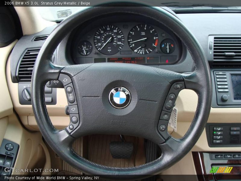 Stratus Grey Metallic / Beige 2006 BMW X5 3.0i