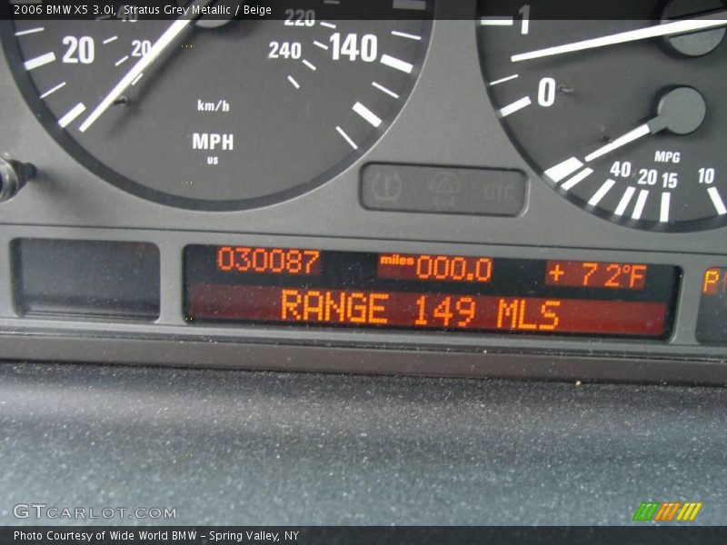 Stratus Grey Metallic / Beige 2006 BMW X5 3.0i