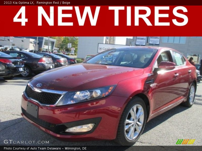 Remington Red / Beige 2013 Kia Optima LX