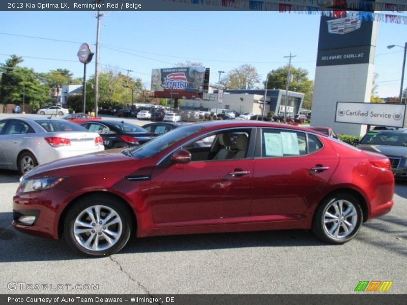 Remington Red / Beige 2013 Kia Optima LX