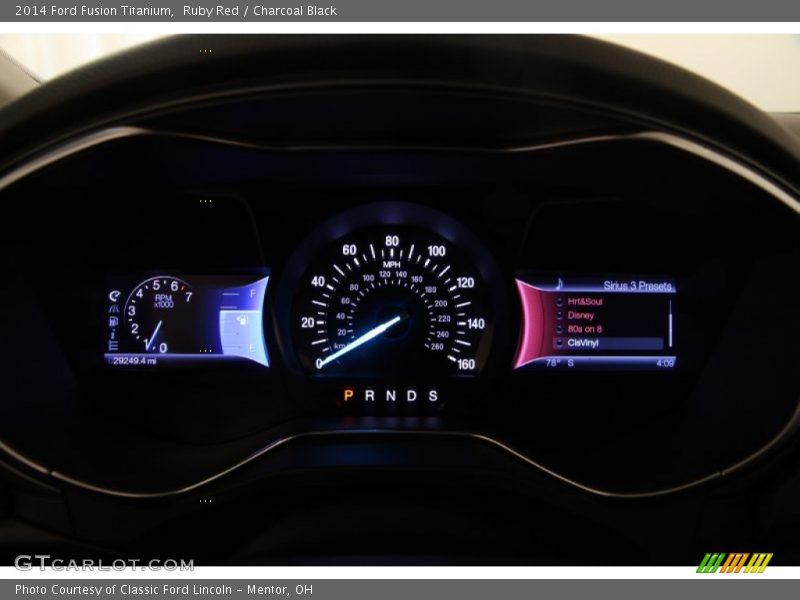 Ruby Red / Charcoal Black 2014 Ford Fusion Titanium