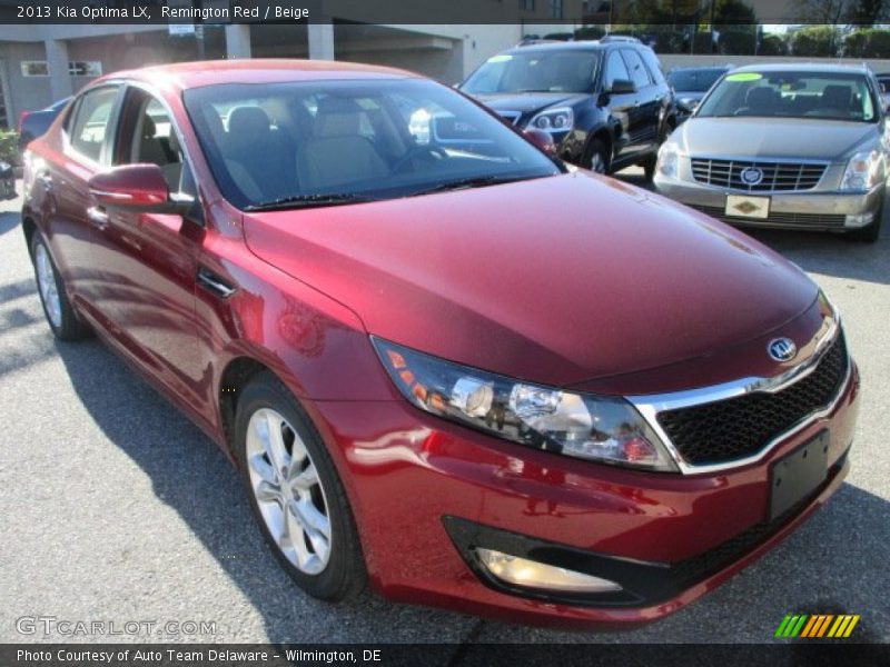 Remington Red / Beige 2013 Kia Optima LX