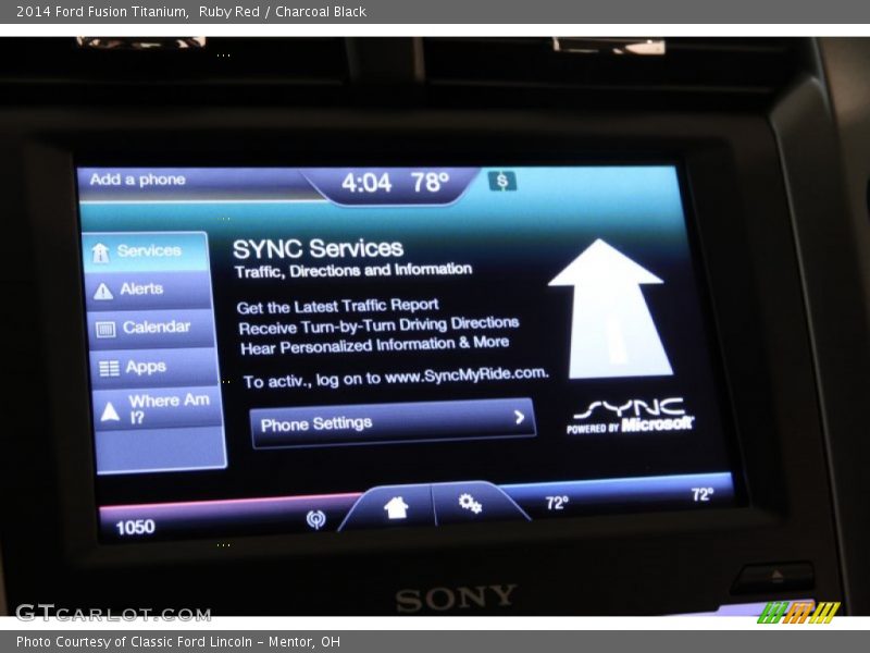 Ruby Red / Charcoal Black 2014 Ford Fusion Titanium