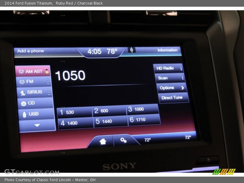 Ruby Red / Charcoal Black 2014 Ford Fusion Titanium