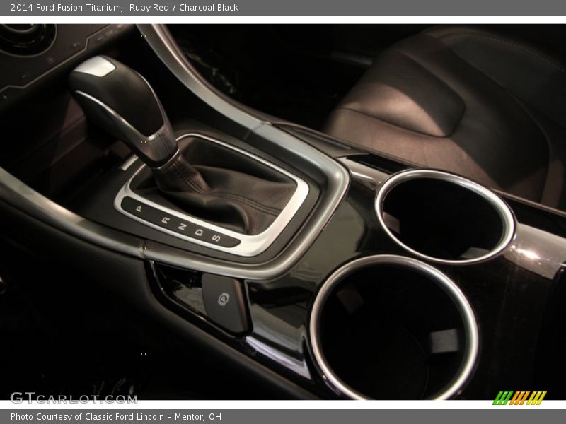 Ruby Red / Charcoal Black 2014 Ford Fusion Titanium
