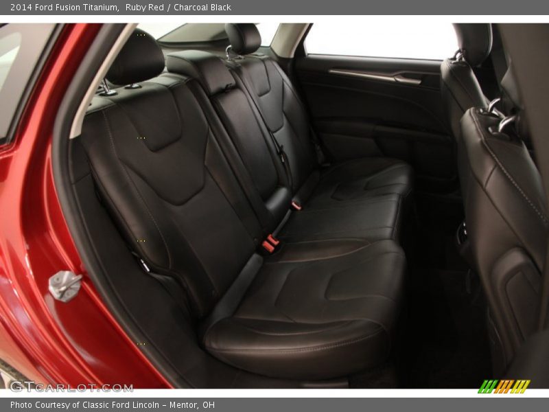Ruby Red / Charcoal Black 2014 Ford Fusion Titanium