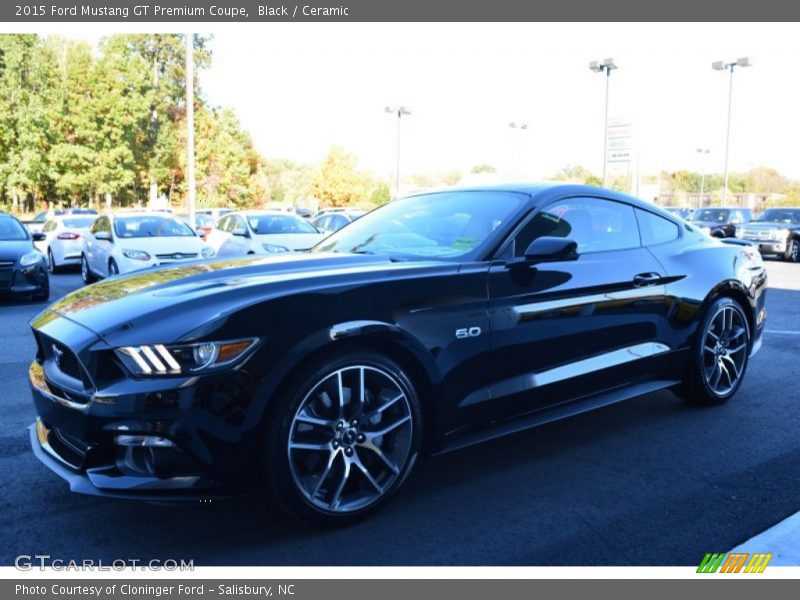 Black / Ceramic 2015 Ford Mustang GT Premium Coupe
