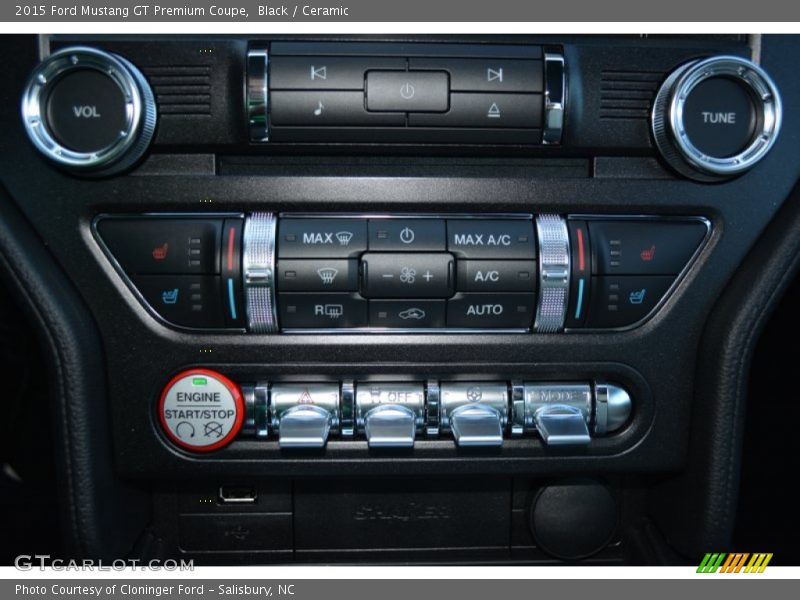 Controls of 2015 Mustang GT Premium Coupe