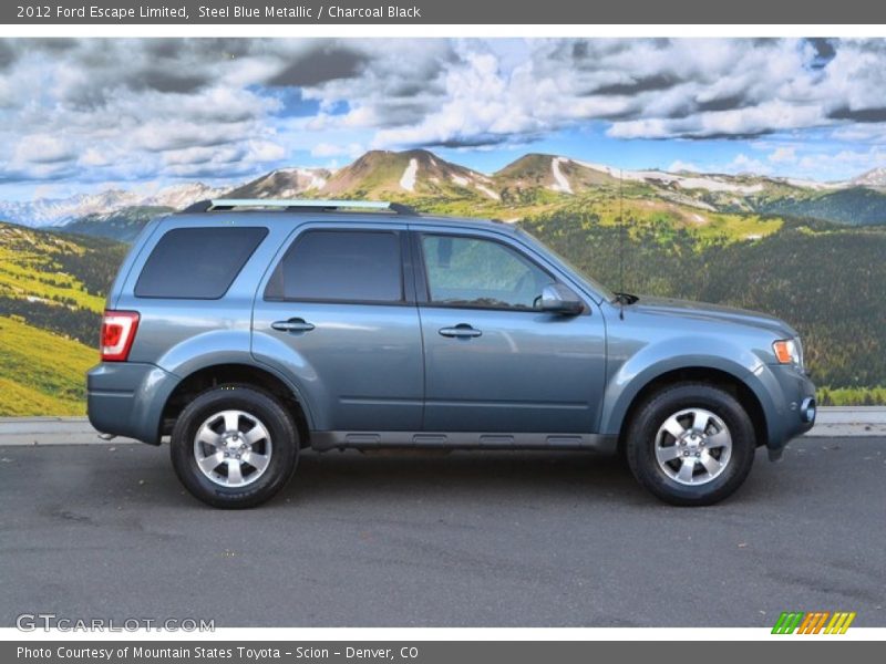 Steel Blue Metallic / Charcoal Black 2012 Ford Escape Limited