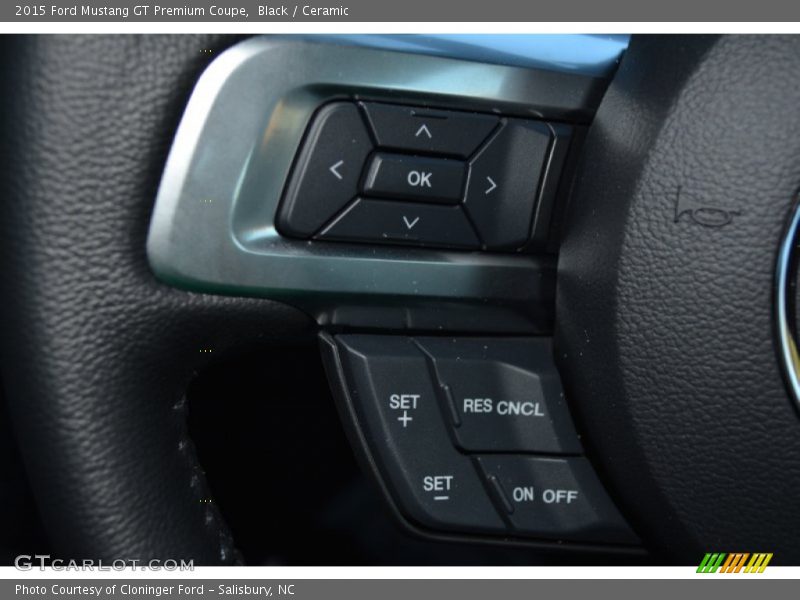 Controls of 2015 Mustang GT Premium Coupe