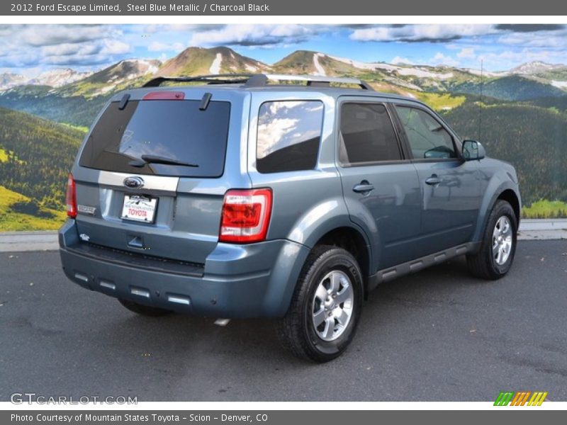 Steel Blue Metallic / Charcoal Black 2012 Ford Escape Limited