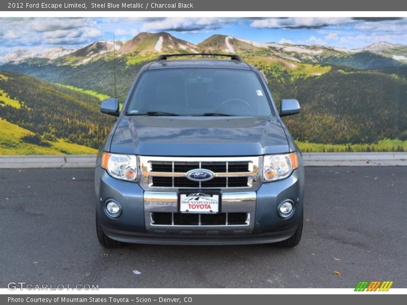 Steel Blue Metallic / Charcoal Black 2012 Ford Escape Limited