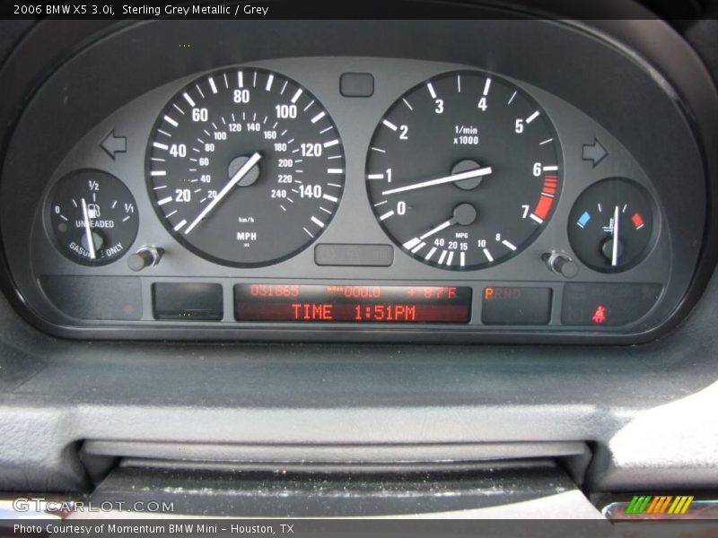Sterling Grey Metallic / Grey 2006 BMW X5 3.0i