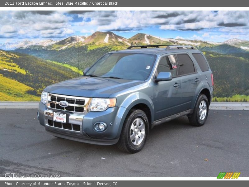 Steel Blue Metallic / Charcoal Black 2012 Ford Escape Limited