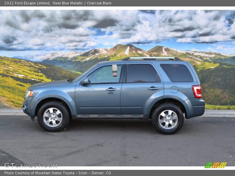 Steel Blue Metallic / Charcoal Black 2012 Ford Escape Limited