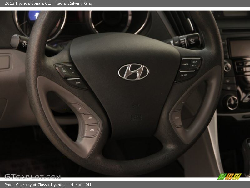 Radiant Silver / Gray 2013 Hyundai Sonata GLS
